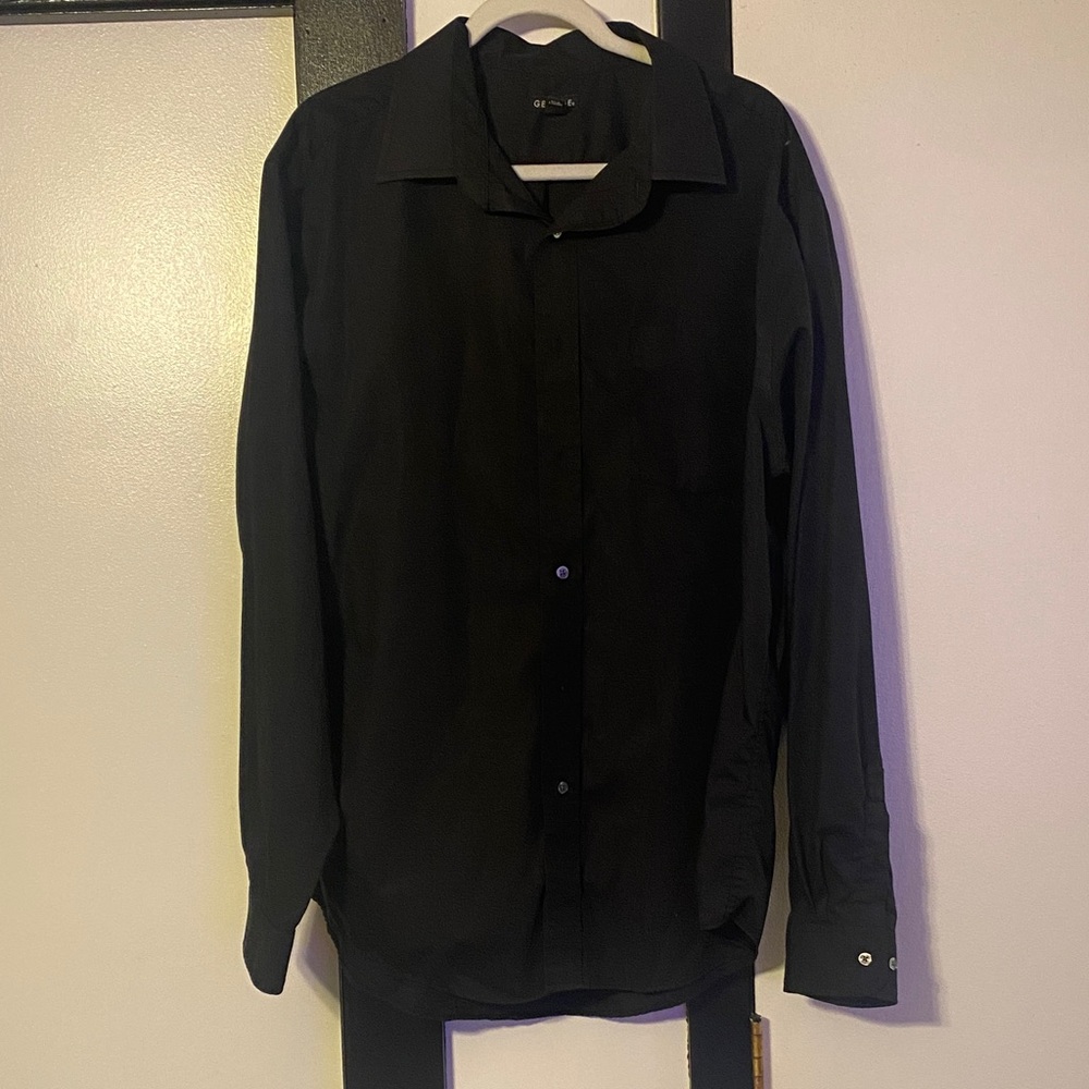 George Men's Black Dress Shirt